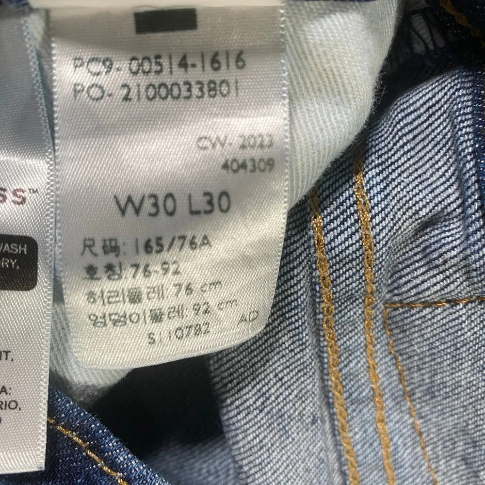 Levi Premium 514 Mens Jeans Dark Wash Straight Fit W30‎ L30 Cotton Blend